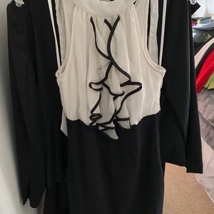 Black and white dress